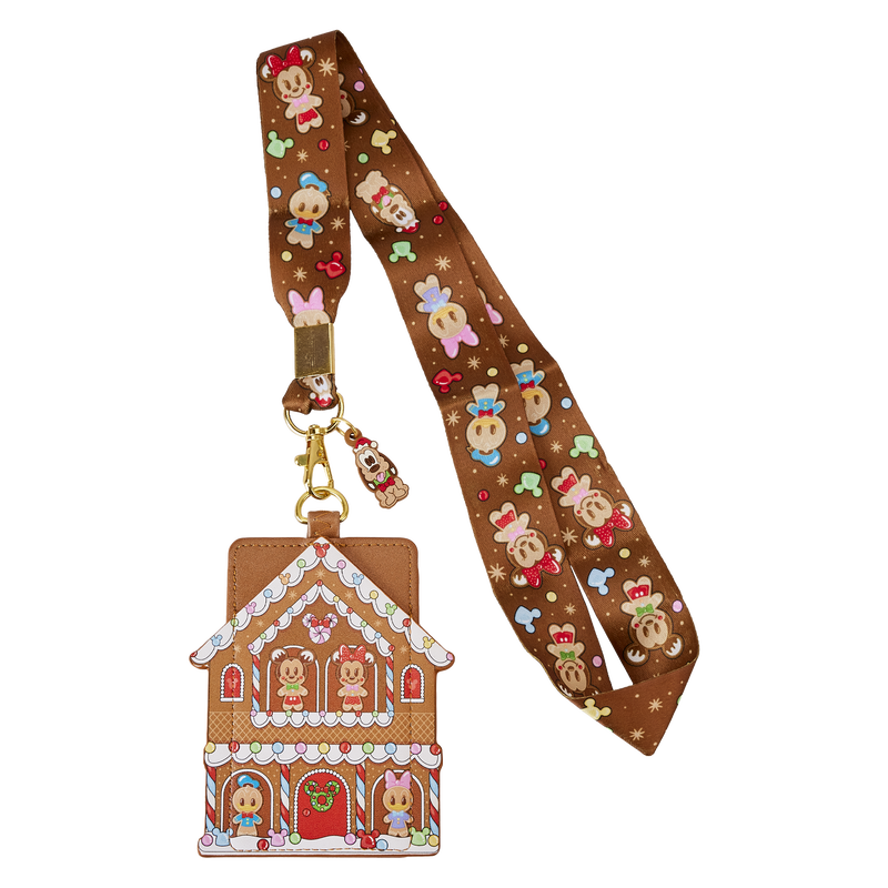 Mickey & Friends Gingerbread House Lanyard With Card Holder, , hi-res view 1