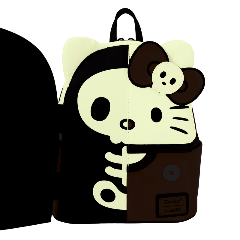 NYCC Limited Edition Sanrio Hello Kitty Skeleton Costume Glow Mini Backpack, , hi-res view 5