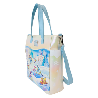 Mickey & Friends Winter Wonderland Scene Convertible Backpack & Tote Bag, Image 2