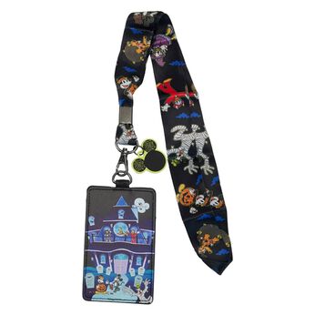 Mickey and Friends Halloween Lanyard with Card Holder, Image 1