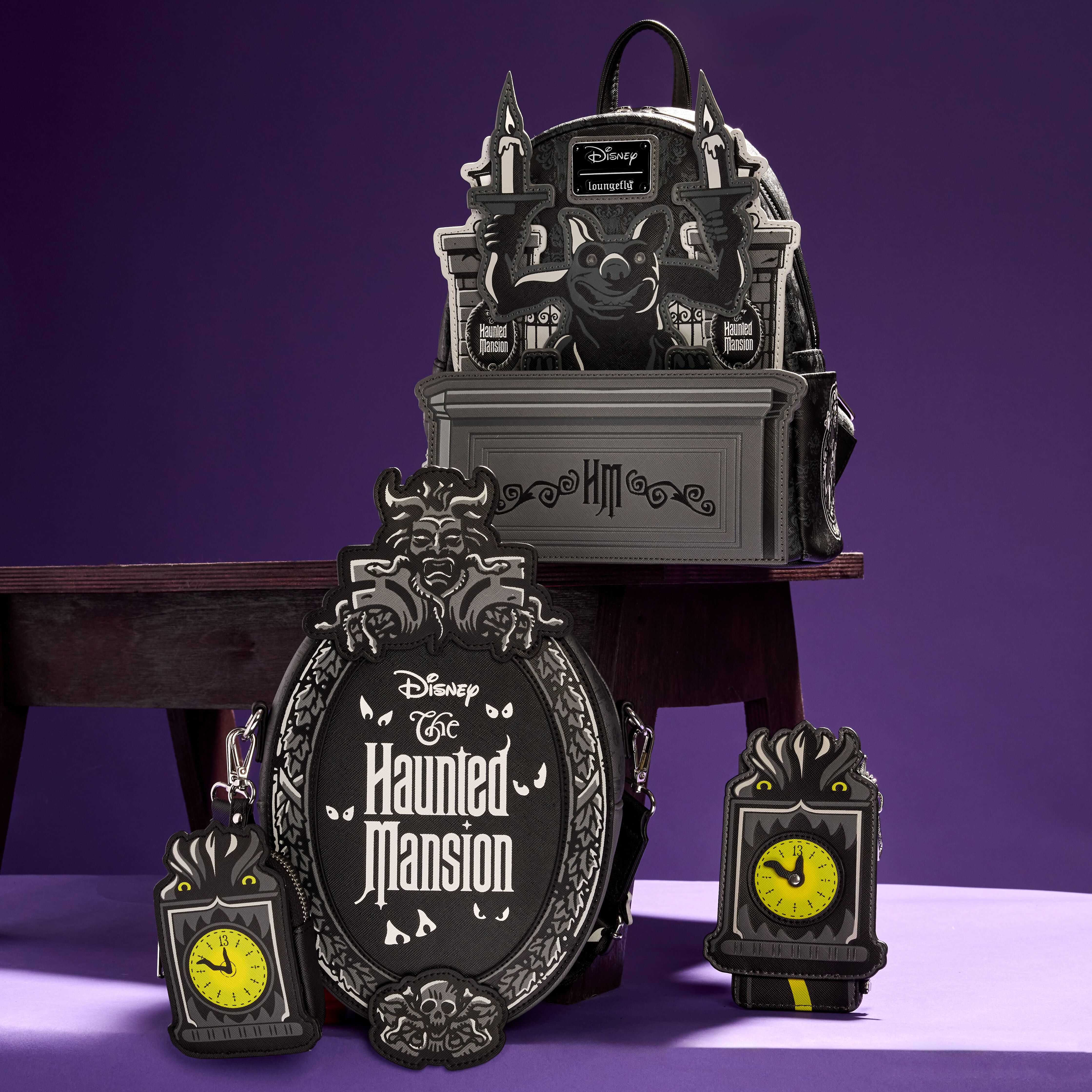 Haunted mansion loungefly purse deals