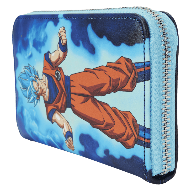 Dragon Ball Exclusive Goku & Vegeta Super Saiyan Blue Glow Zip Around Wallet, , hi-res view 3