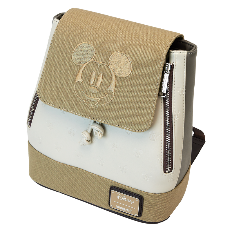 Mickey & Friends Canvas All-Over Print Drawstring Bucket Mini Backpack, , hi-res view 5