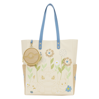Pok&eacute;mon Floral Tote Crossbody Bag with Coin Bag, Image 1