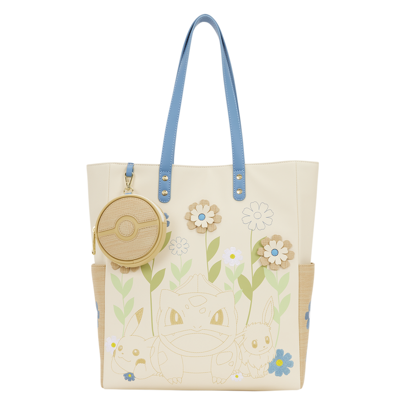 Pok&eacute;mon Floral Tote Crossbody Bag with Coin Bag, , hi-res view 1