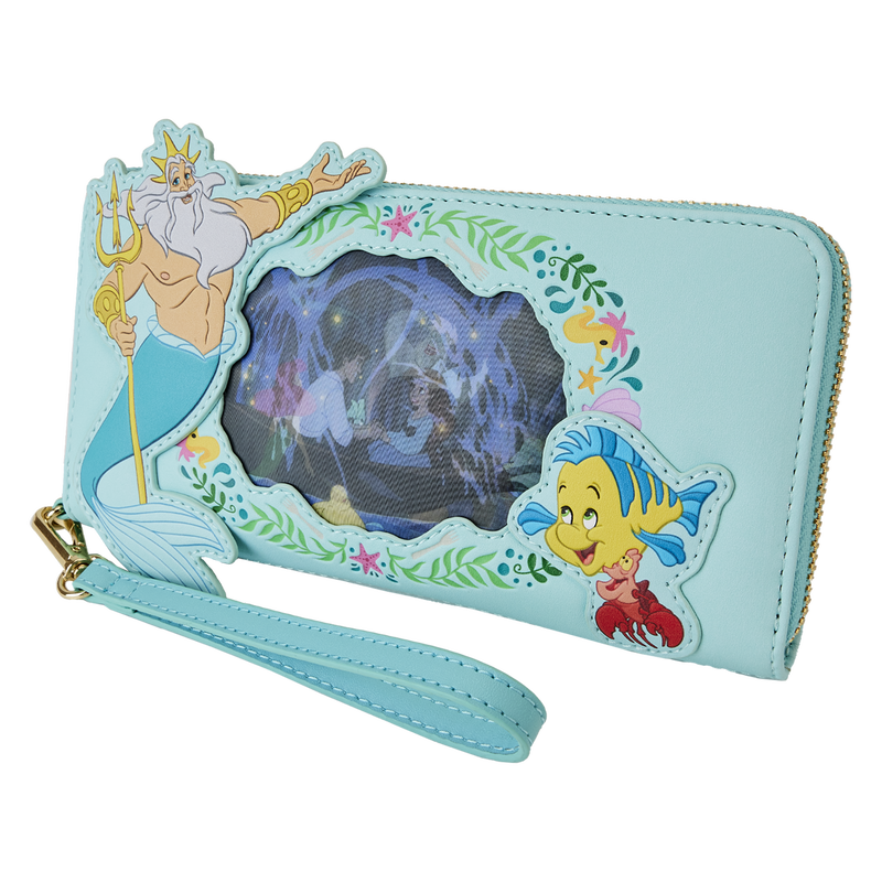 The Little Mermaid Ariel Princess Lenticular Zip Around Wallet, , hi-res view 2