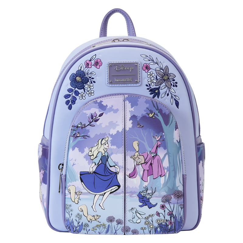 Sleeping Beauty 65th Anniversary Floral Scene Mini Backpack, , hi-res view 1