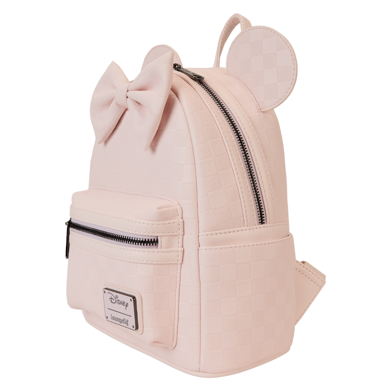 Minnie Mouse Checkered Texture Mini Backpack, , hi-res view 3