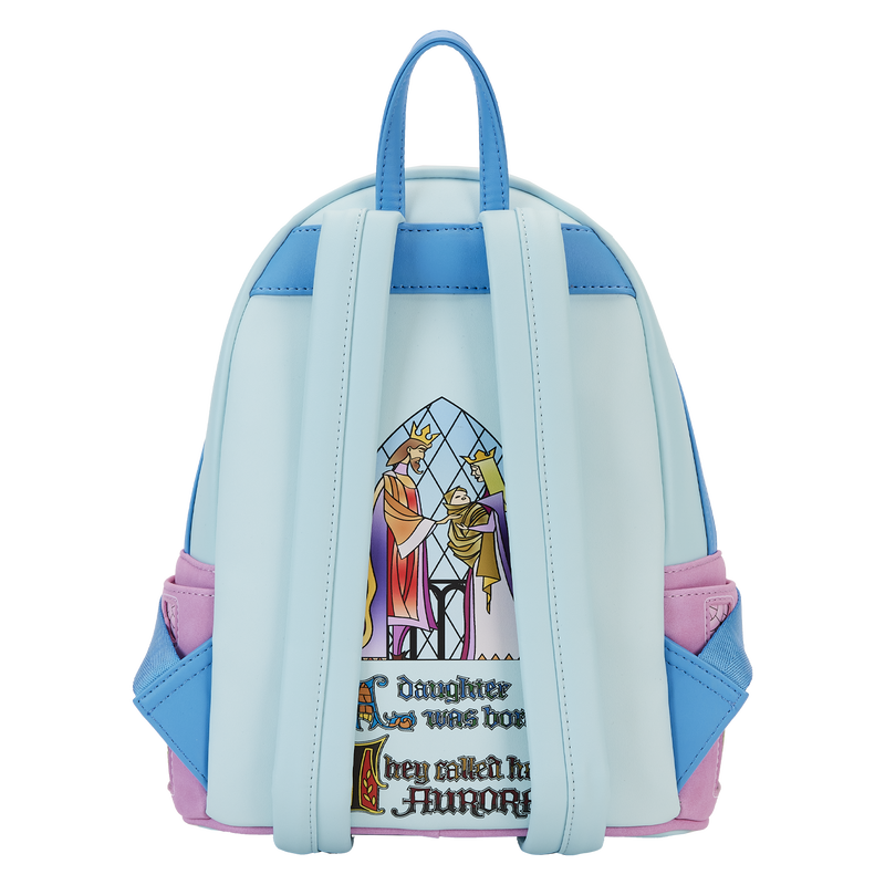 Sleeping Beauty Castle Three Good Fairies Stained Glass Mini Backpack, , hi-res view 6