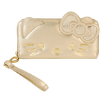 Sanrio Exclusive Hello Kitty 50th Anniversary Gold Wristlet Wallet, , hi-res view 1