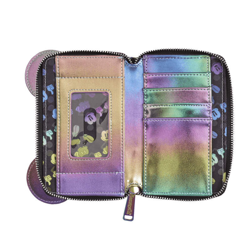 Mickey Mouse Exclusive Oil Slick Iridescent Cosplay Zip Around Wallet, , hi-res view 4