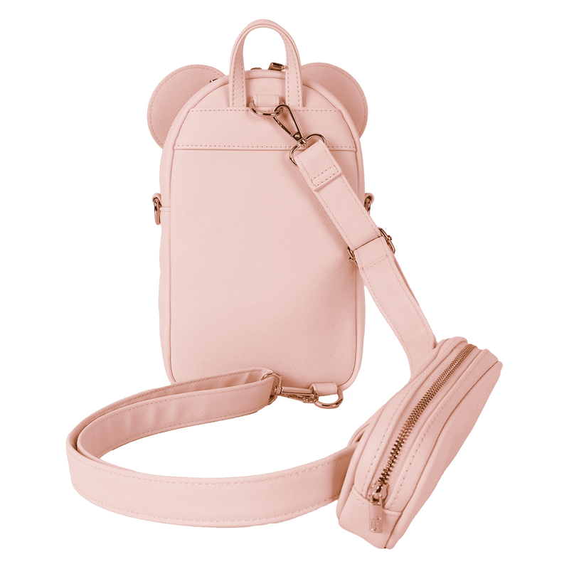★LOUNGEFLY★Minnie Mouse Crossbody Bag with Coin Bag Minnie Mouse Exclusive Convertible Sling Crossbody Bag with