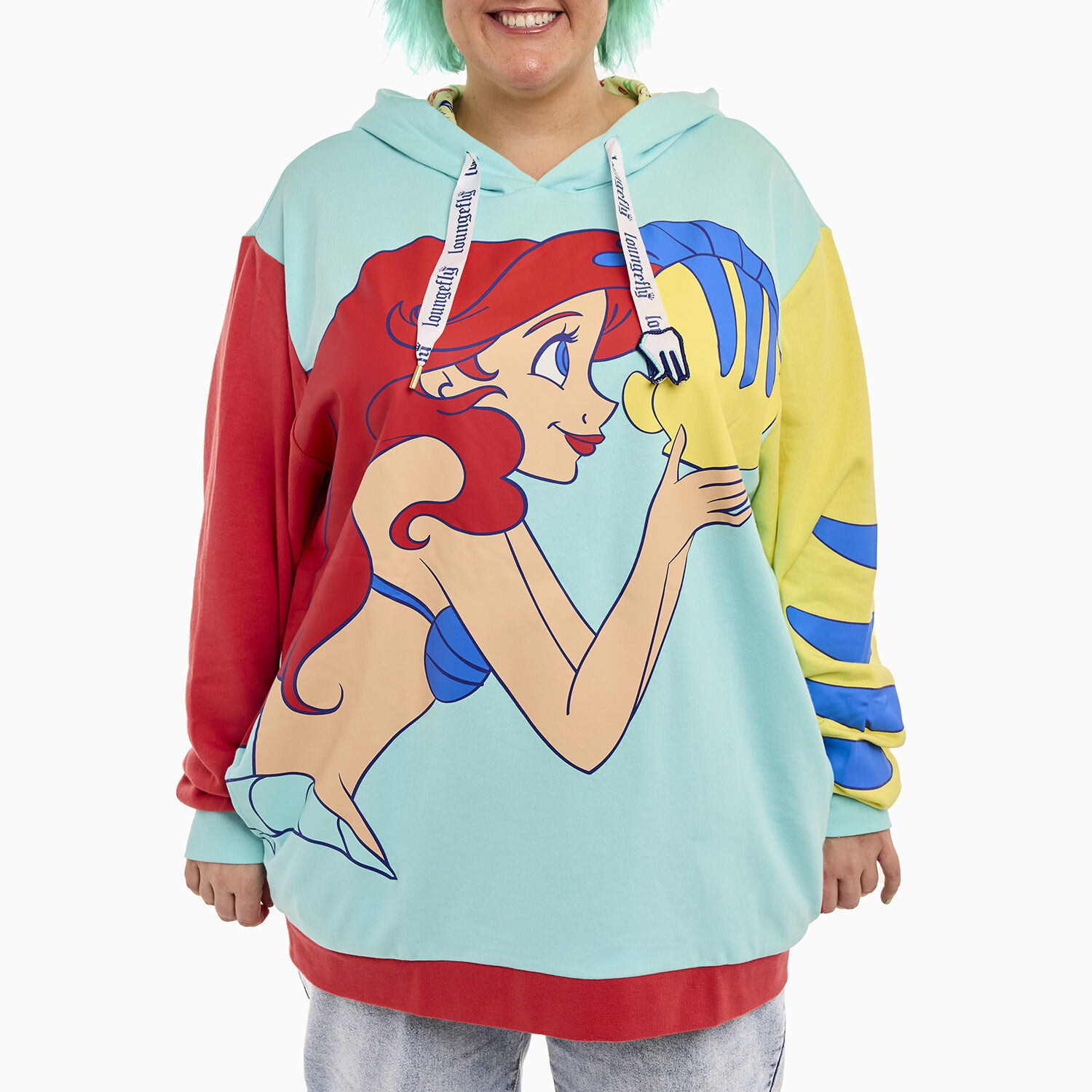 The Little Mermaid 35th Anniversary Ariel Flounder Glow Unisex Hoodie
