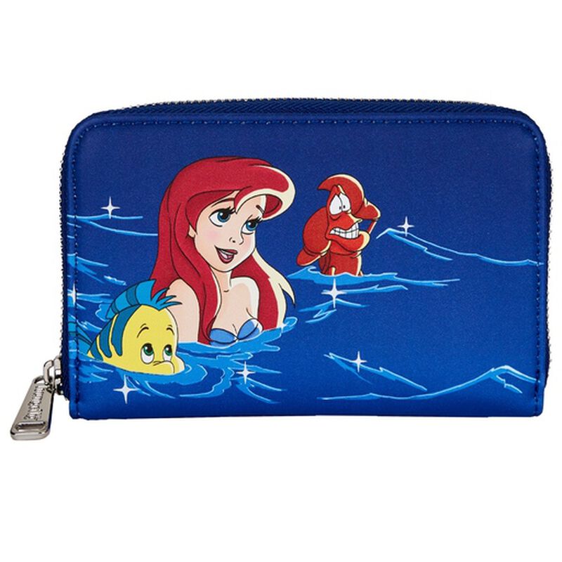 The Little Mermaid Ariel Fireworks Glow in the Dark Zip Around Wallet, , hi-res view 1