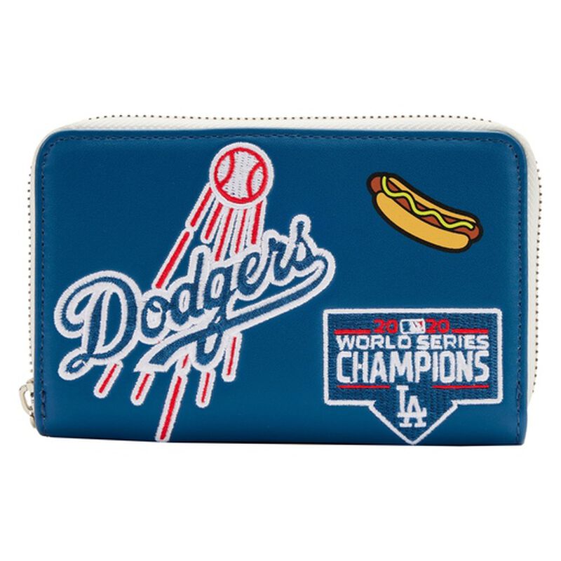 MLB LAドジャース パッチ ウォレット Loungefly MLB LA Dodgers Patches Zip Around Wallet | Loungefly