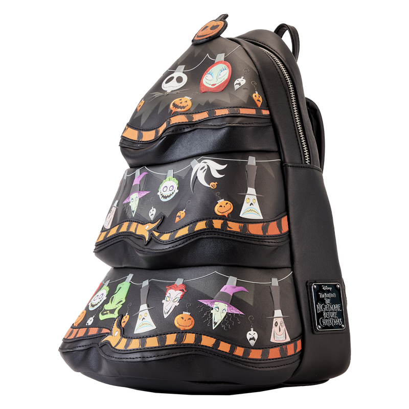 Nightmare Before Christmas Tree String Lights Glow Mini Backpack, , hi-res view 2