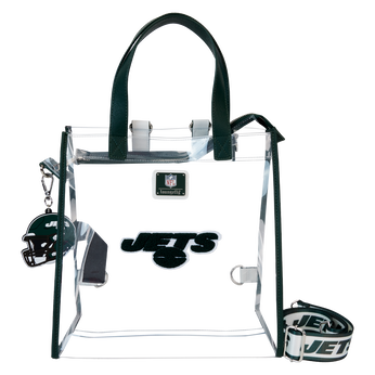 NFL New York Jets Clear Convertible Backpack & Tote Bag, Image 1