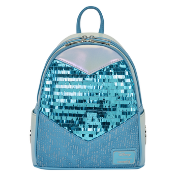 Frozen Princess Elsa Glitter Sequin Cosplay Mini Backpack, Image 1