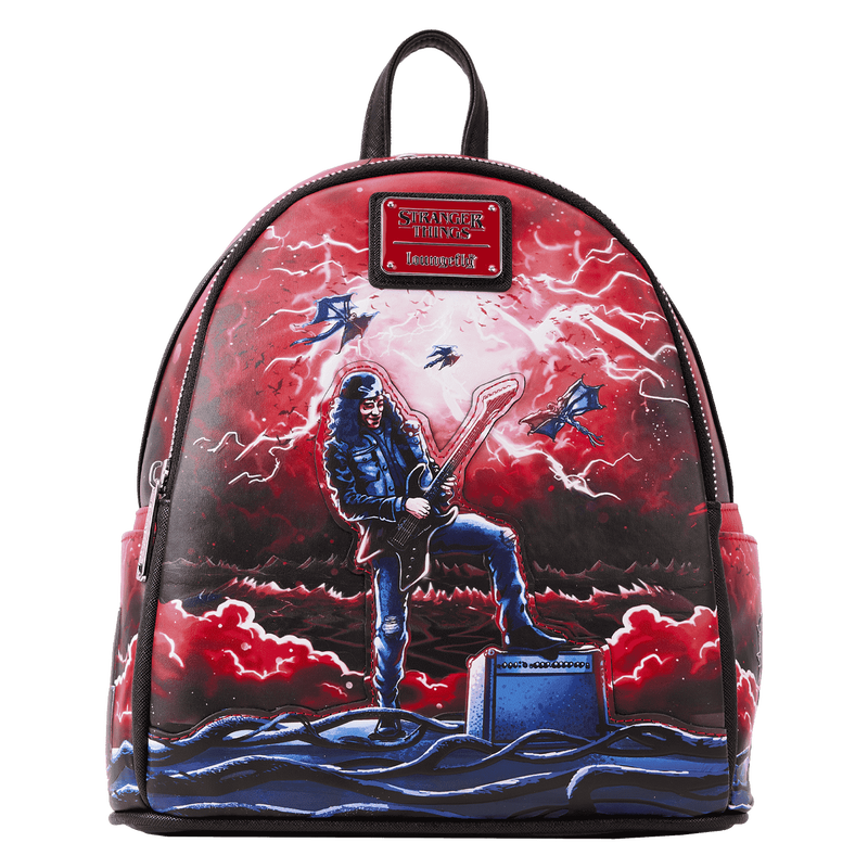 Buy Stranger Things Eddie Munson Tribute Glow Mini Backpack at Loungefly.