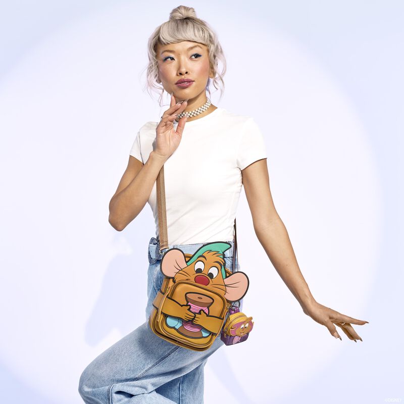 Cinderella 75th Anniversary Gus Gus Crossbuddies® Cosplay Crossbody Bag With Coin Bag, , hi-res view 2