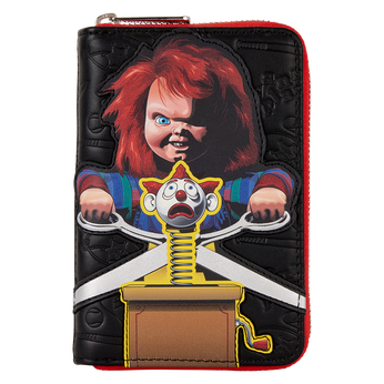 Chucky Clown Cosplay Zip Around Wallet, Image 1