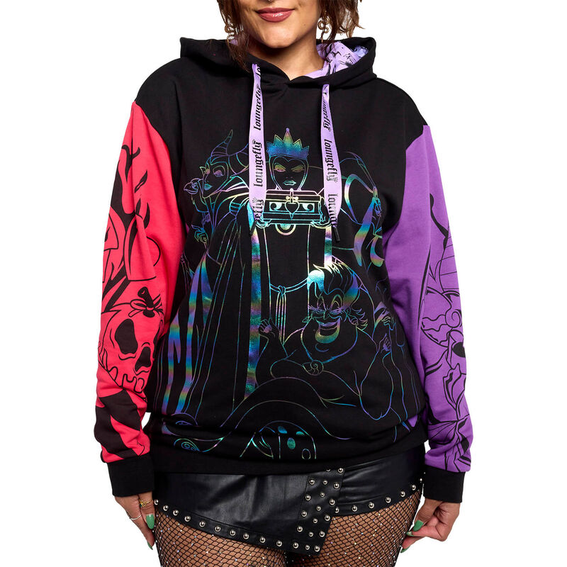 Disney Villains Color Block Unisex Hoodie, , hi-res view 1