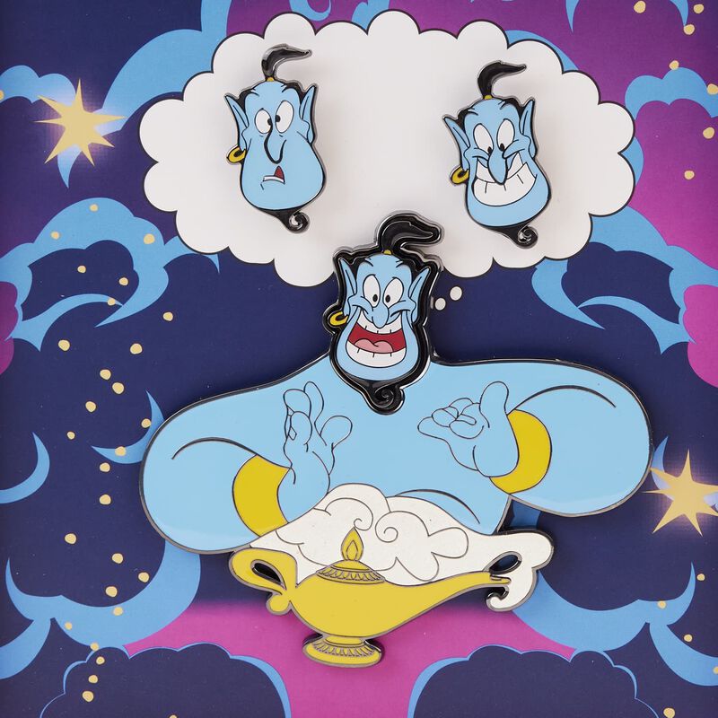 Buy Aladdin Genie Mixed Emotions 4-Piece Pin Set at Loungefly.
