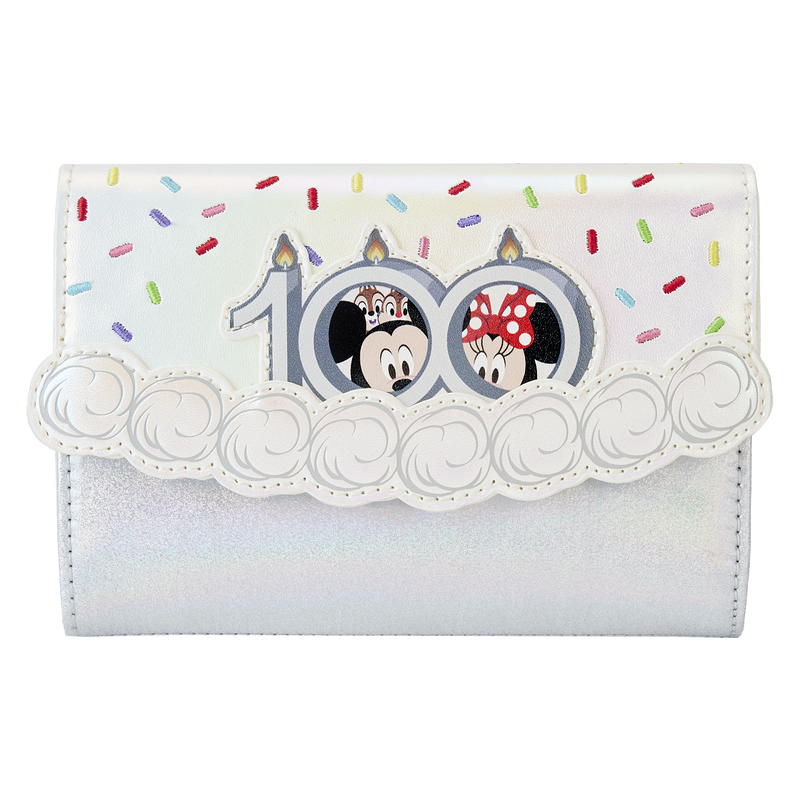 Disney100 Anniversary Celebration Cake Flap Wallet, , hi-res view 1