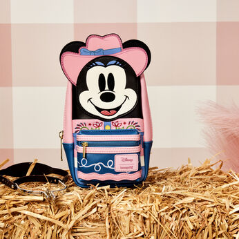 Western Minnie Mouse Cosplay Stationery Mini Backpack Pencil Case, Image 2