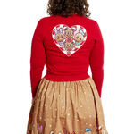 Stitch Shoppe Disney Gingerbread Friends Alexa Cropped Cardigan Sweater, , hi-res view 5