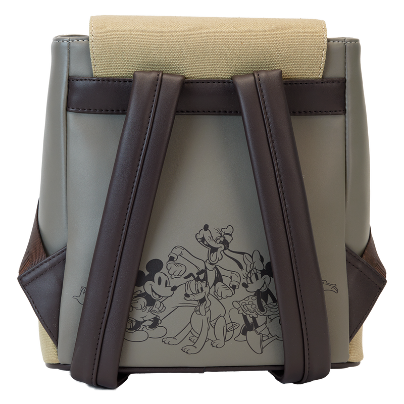 Mickey & Friends Canvas All-Over Print Drawstring Bucket Mini Backpack, , hi-res view 7