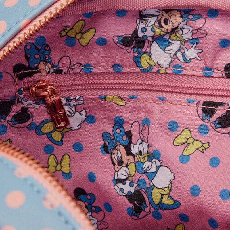 Minnie Mouse Pastel Polka Dot Crossbody Bag, , hi-res view 6