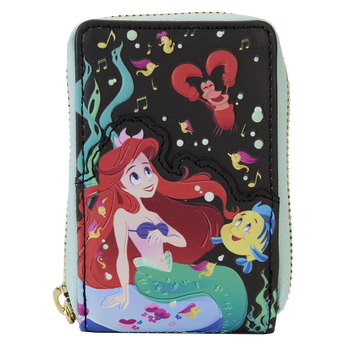 The Little Mermaid 35th Anniversary Life is the Bubbles Accordion Zip Around Wallet, Image 1