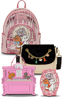 Selection of Aristocats Loungefly accessories