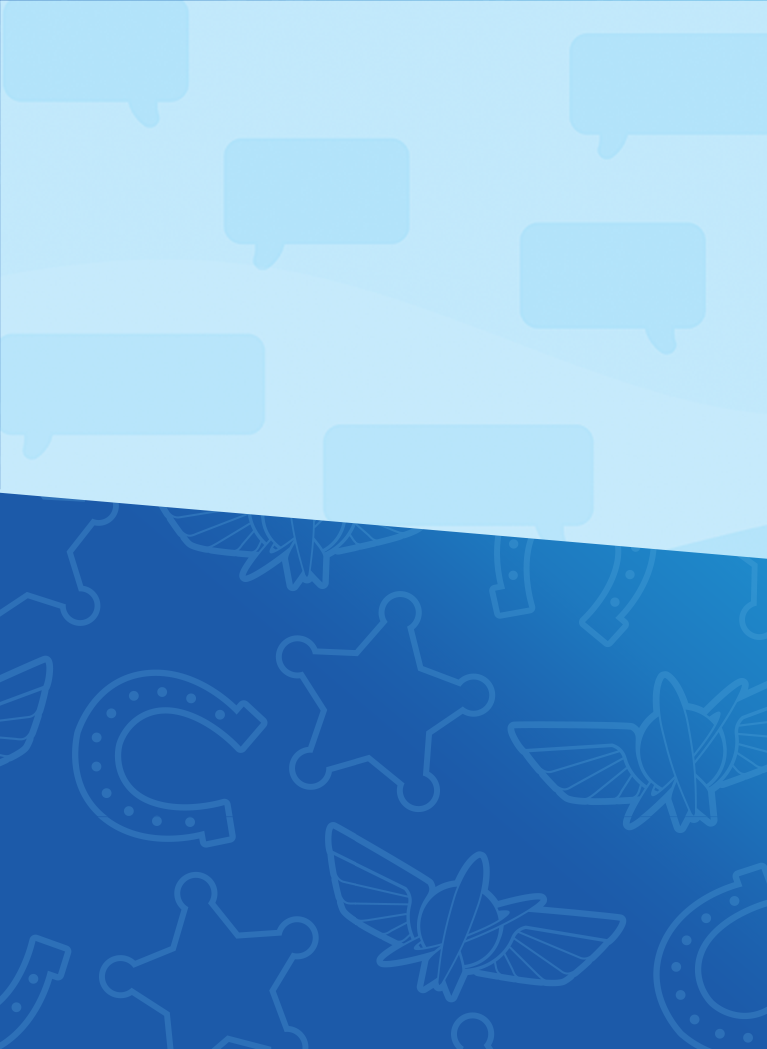 Dark and Light Blue background with Toy Story pattern