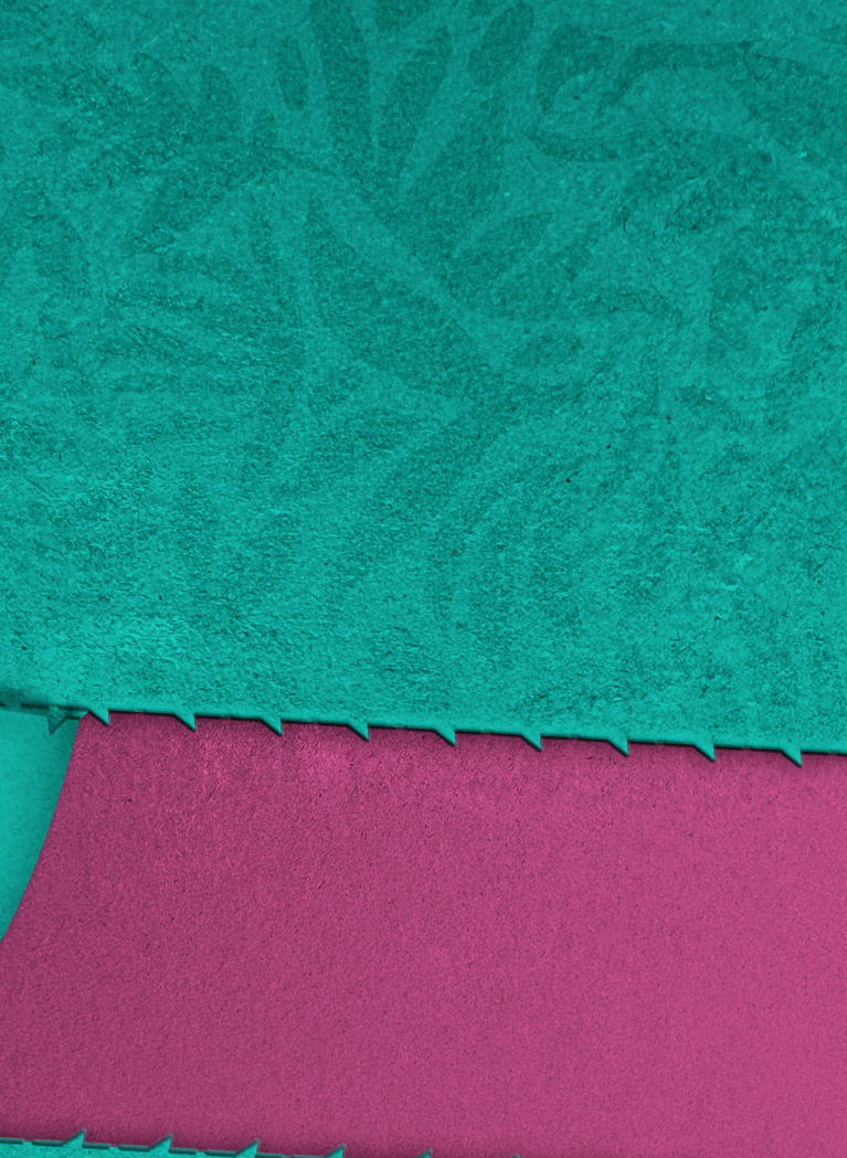 Pink background with purple zip effect