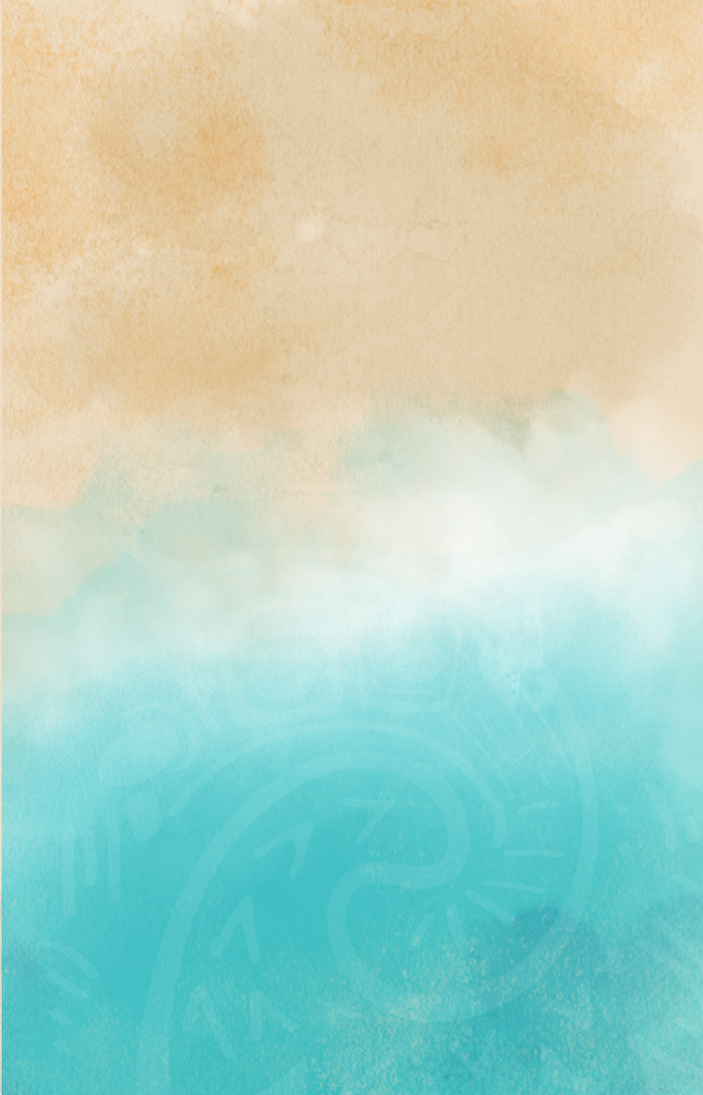 Textured beach-inspired background featuring turquoise water blending into sandy beige tones with a subtle tropical pattern for a relaxed coastal aesthetic.