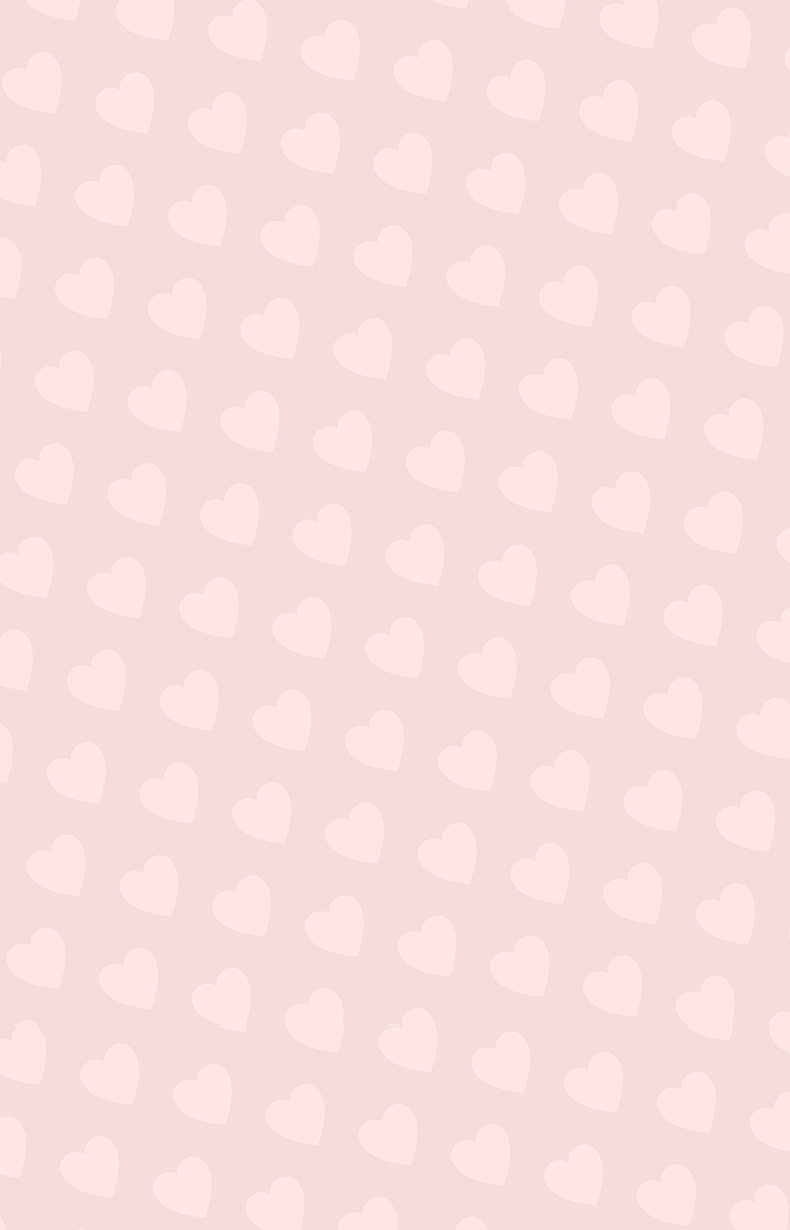 Pink background with hearts