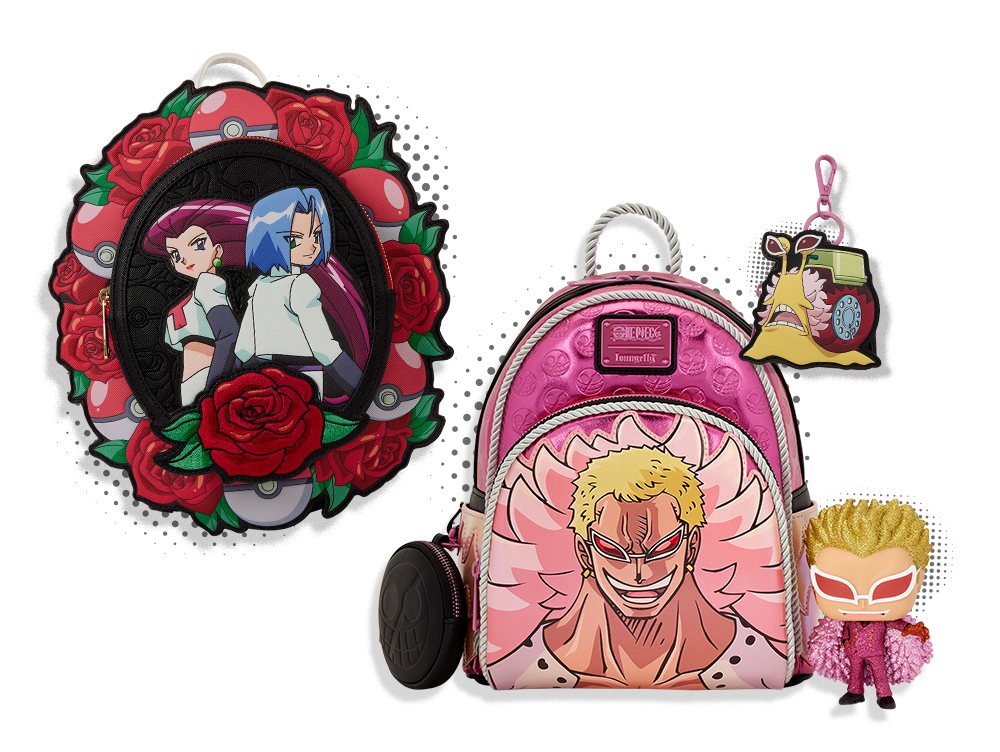 Pokemon and One Piece SDCC Exclusive Backpacks
