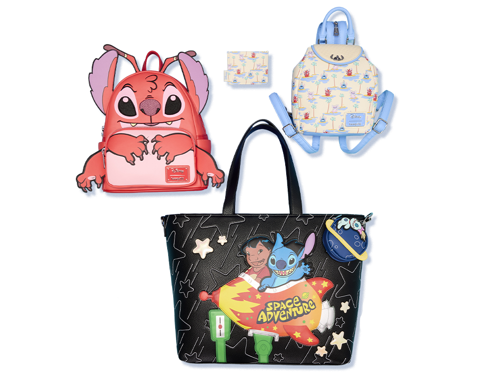 Selection of Lilo and Stitch Loungefly accessories