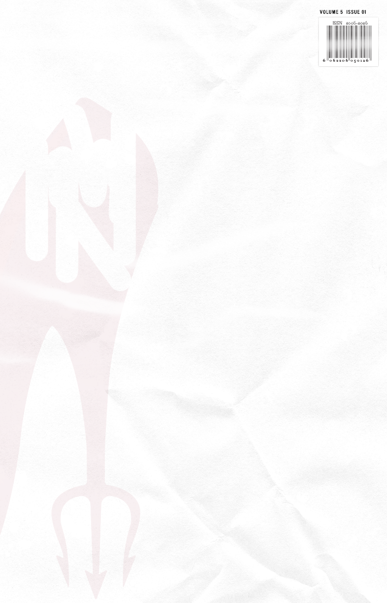 Minimalist pale pink high-heel shoe silhouettes on a textured white background, with a magazine-style barcode in the upper right corner.