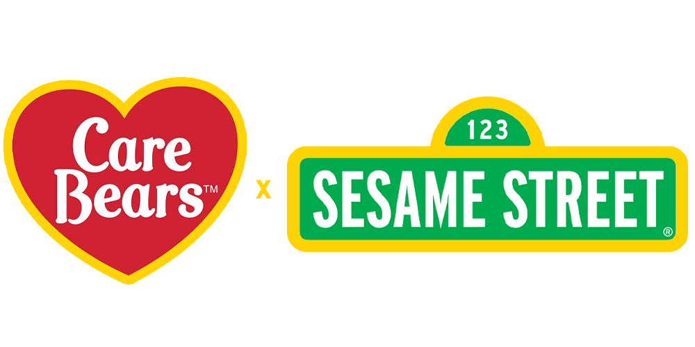 Care Bears x Sesame Street collaboration logo