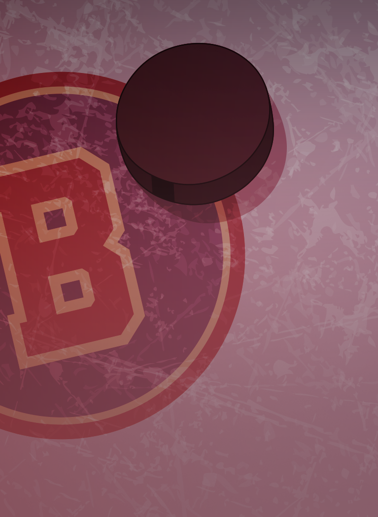 Cartoon hockey background with subtle Pink overlay