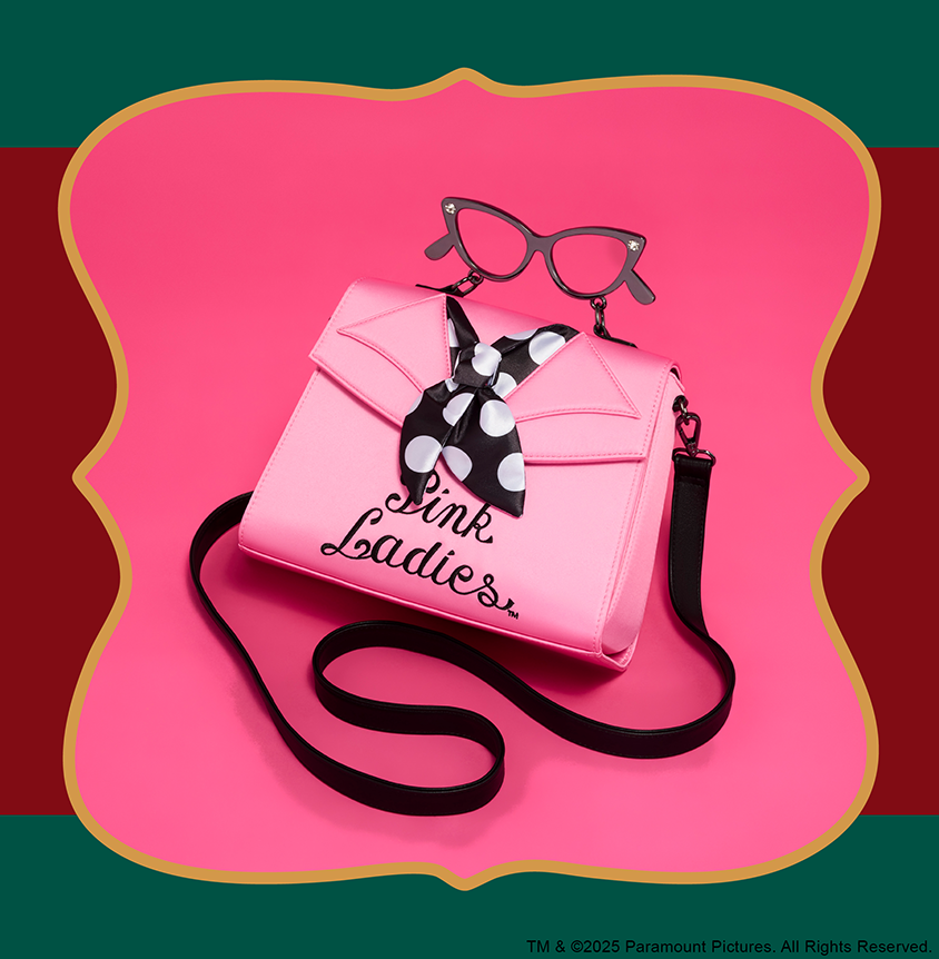 Pink background with Grease collection