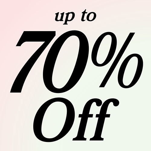 Pink to Cream gradient background featuring Black text for Loungefly's Up to 70% Off product category