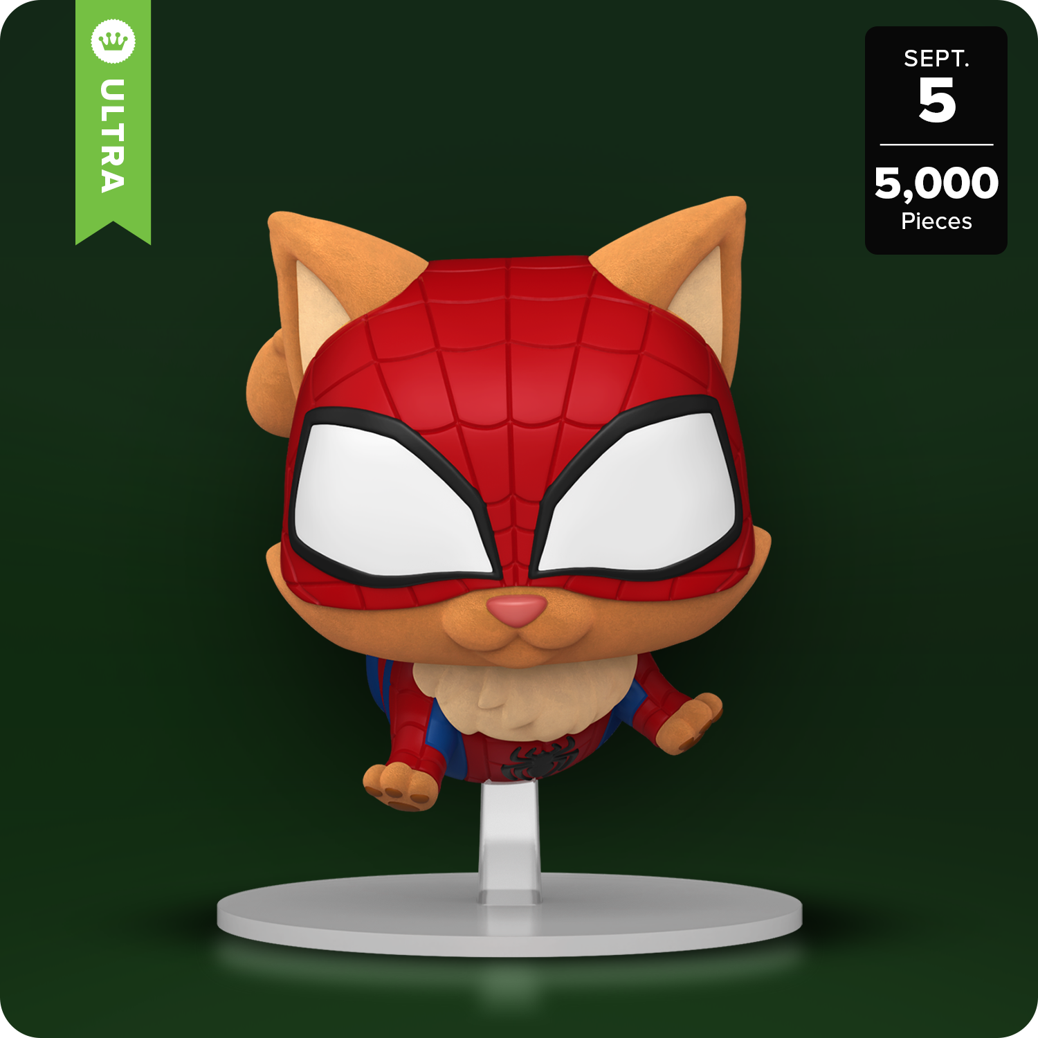 Funko Limited Edition POP! Spider-Cat (Flocked) with Pop! Protector - only 5,000 pieces made