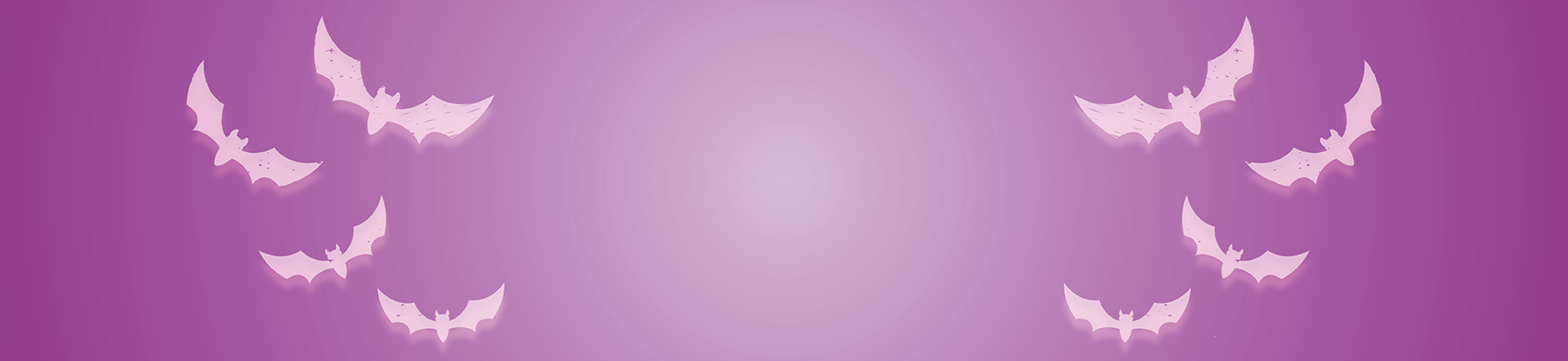 Purple radial gradient background with White bats