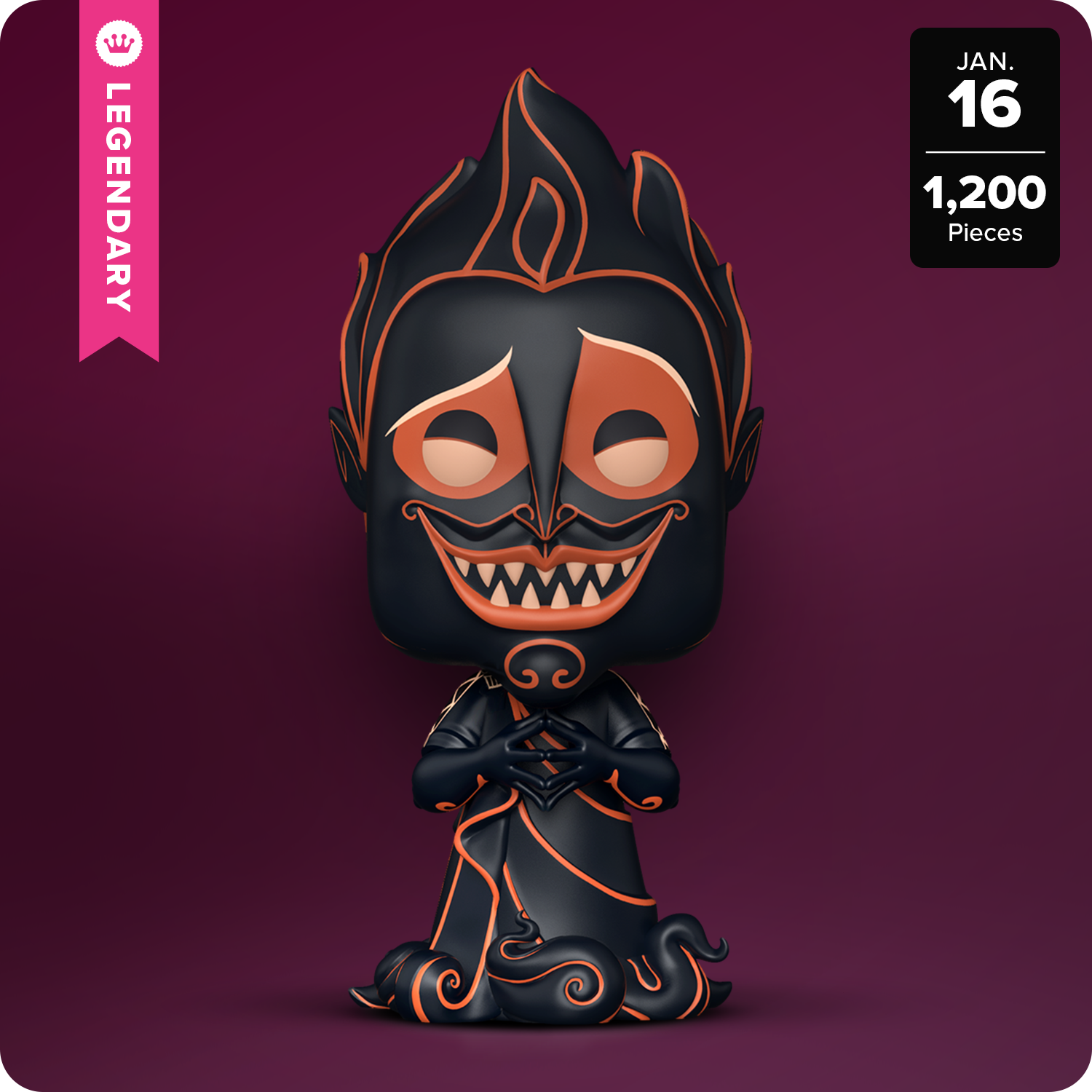 Funko Limited Edition Pop! Hades (Pottery Deco) with Pop! Protector - only 1,200 pieces made