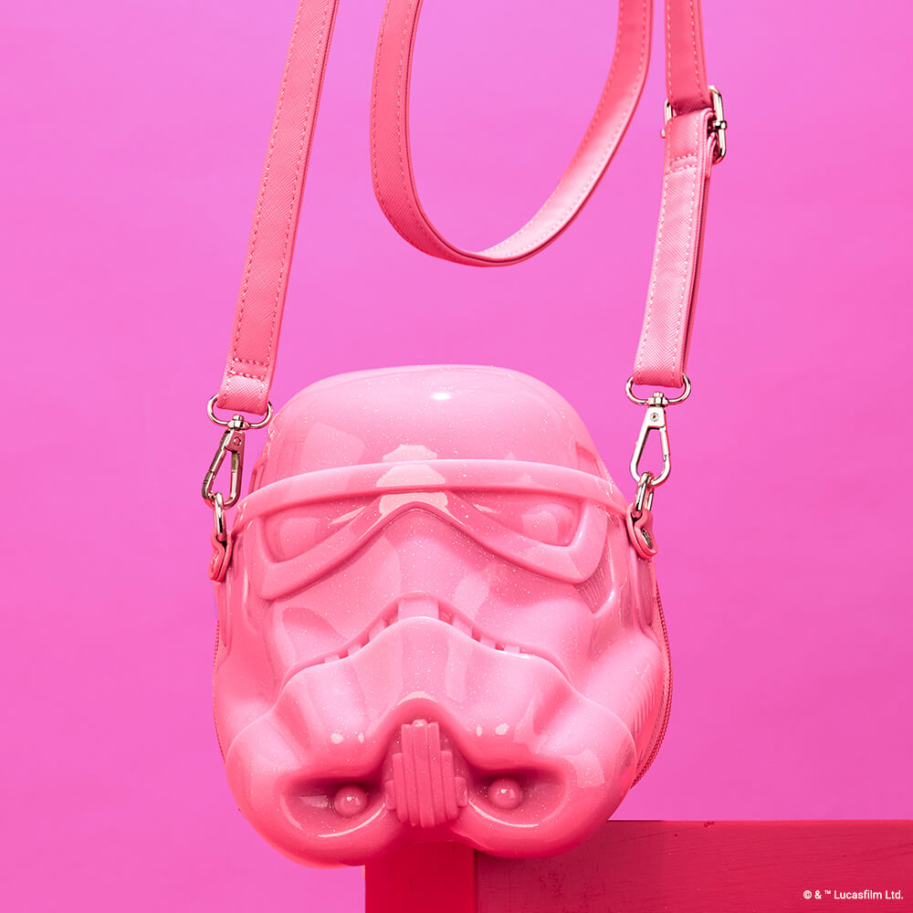 Star Wars Stormtrooper Glitter Figural Head Crossbody Bag