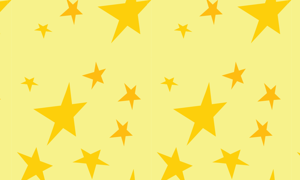 Yellow background with Dark Yellow stars